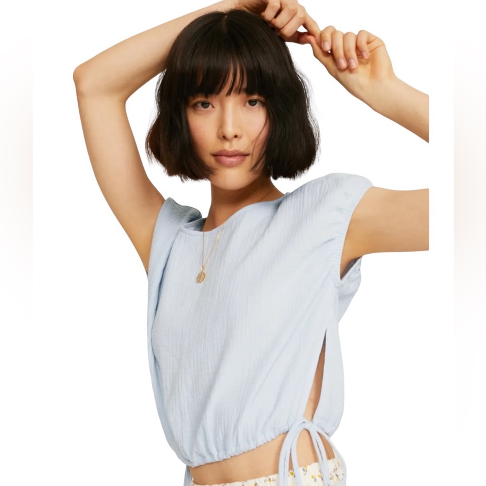 Sky Blue Women's Crop Top